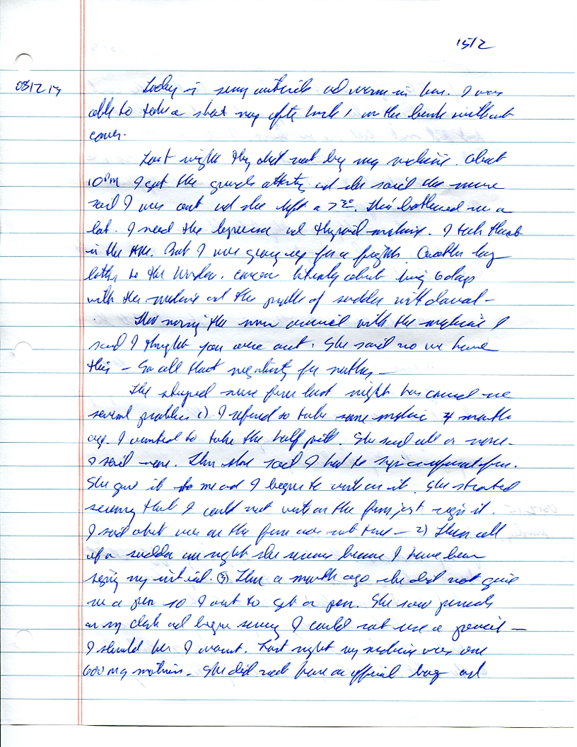 Dr John WorldPeace 2008 Prison Journal